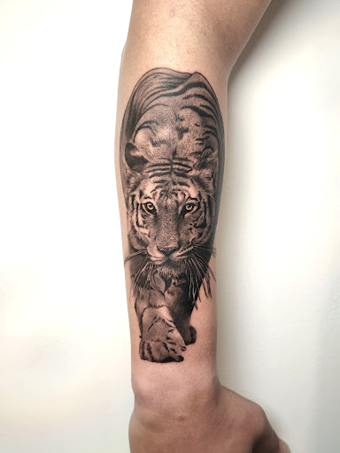 Explore cosmic tattoo ideas, creative tattoo ideas in Independence, available at Bare Skin Tattoo