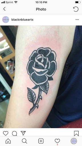 Explore dog tattoo ideas, creative tattoo ideas in Lincoln City, available at Black N Blue Tattoo & Skate Shop