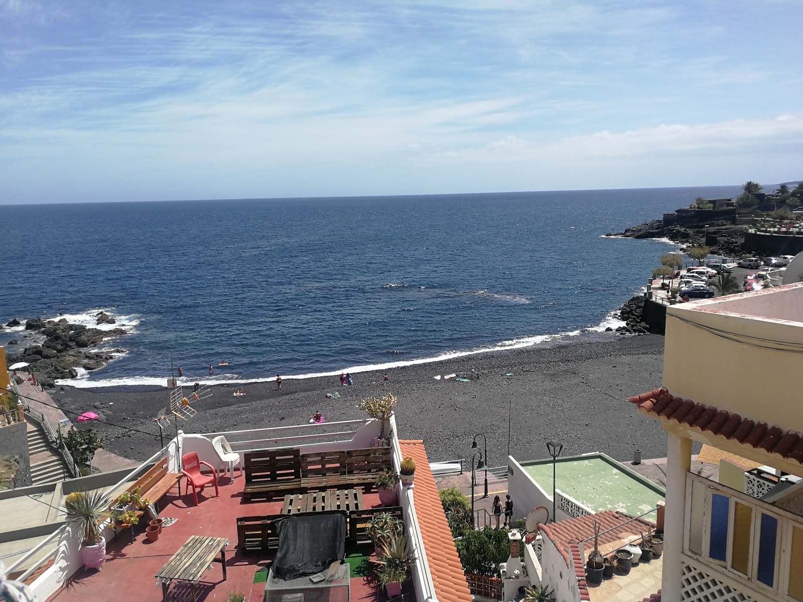 Foto von Playa de Cho Vito mit graue kiesel Oberfläche