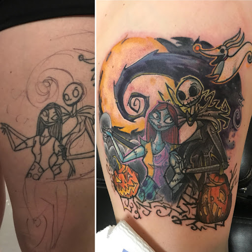 Explore spaceship tattoo ideas, creative tattoo ideas in Augusta, available at Mr. Tattoo