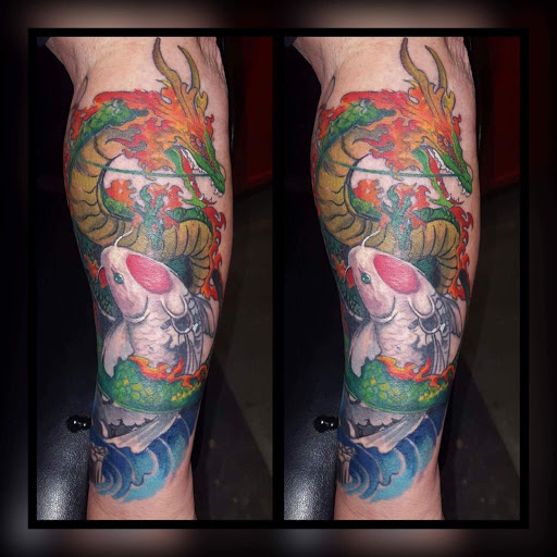 Explore behind neck tattoo ideas, creative tattoo ideas in Savannah, available at Tatlyfe Studios