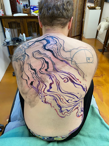 Explore greek tattoos ideas, creative tattoo ideas in Williamsburg, available at Charon Arts