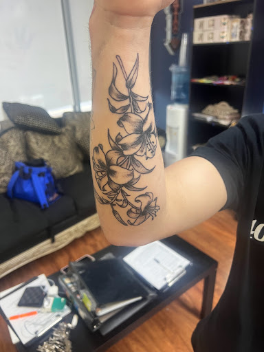 Explore basketball tattoo ideas small, creative tattoo ideas in Cocoa, available at Rorschach Tattoo Shop and Piercing Studio