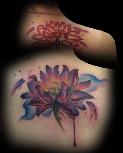 Explore honeybee tattoo ideas, creative tattoo ideas in Buford, available at Norsk Studios Tattoos & Piercings