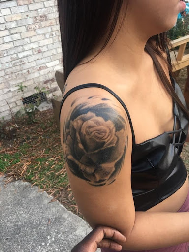 Explore black metal tattoo ideas, creative tattoo ideas in Goose Creek, available at Red Kirin Tattoo