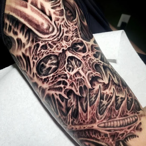 Explore grizzly bear tattoo ideas, creative tattoo ideas in Dallas, available at Change of Tides Tattoo