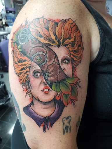 Explore trap tattoo ideas, creative tattoo ideas in Baltimore, available at Saints & Sinners Tattoos (NO piercings)