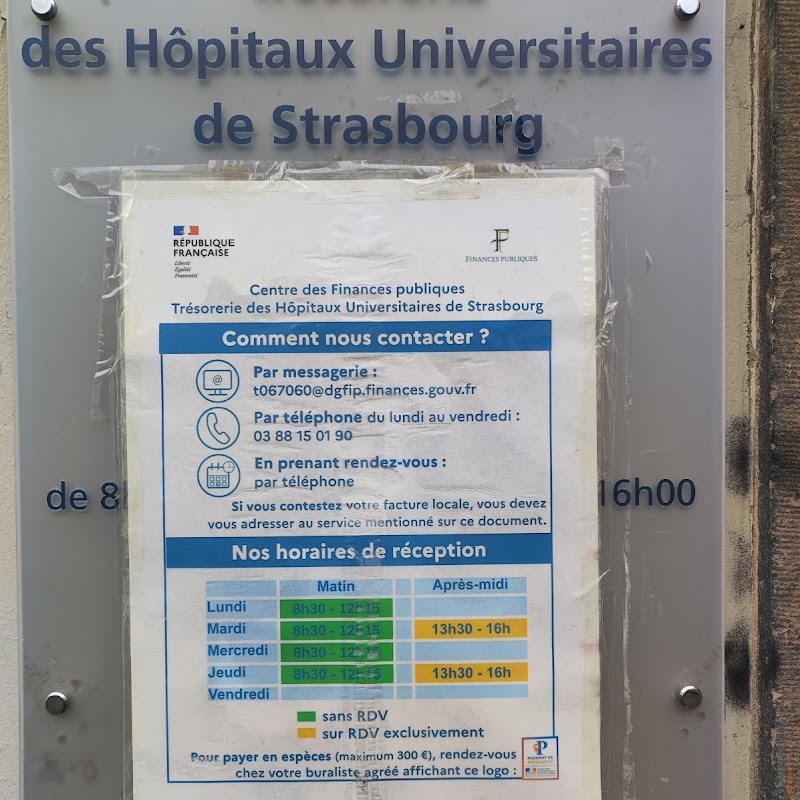 Trésorerie des hôpitaux universitaires de Strasbourg