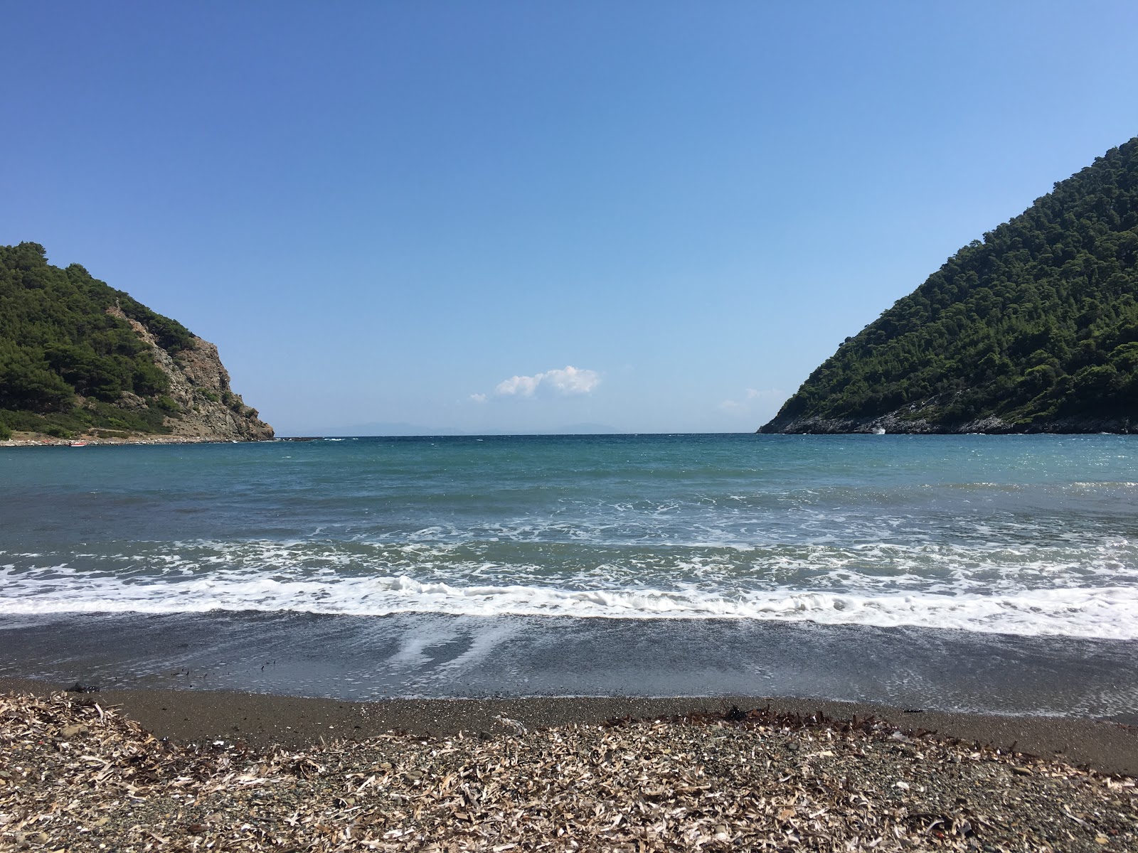 Φωτογραφία του Atalantos beach με γκρι άμμος και βότσαλα επιφάνεια