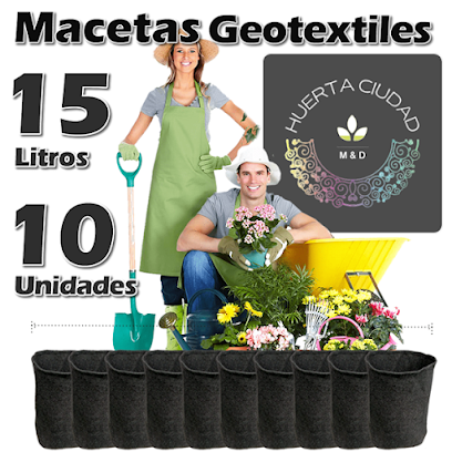 Huerta Ciudad macetas geotextil para cultivos, plantas, sustrato, grow, fertilizantes en Argentina