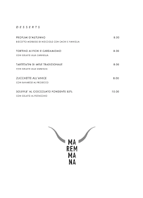 Ristorante Maremmana à Gavorrano carte