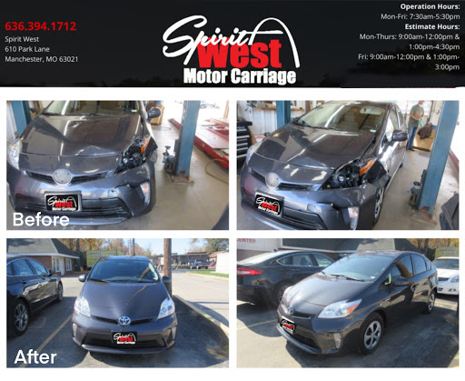 Auto Body Shop «Spirit West Motor Carriage», reviews and photos, 610 Park Ln, Ballwin, MO 63011, USA
