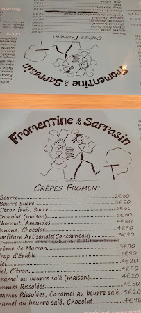 Crêperie Crêperie Fromentine et Sarrasin Douarnenez à Douarnenez - menu / carte
