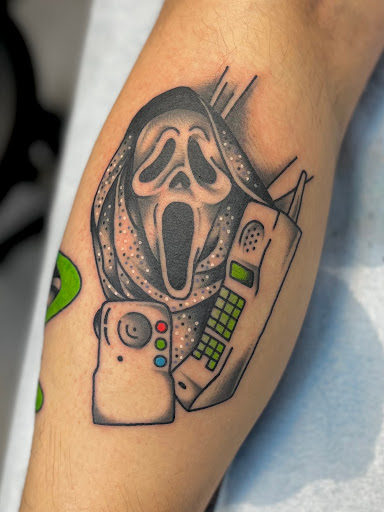 Explore writing tattoo ideas, creative tattoo ideas in Allston, available at Regeneration Tattoo