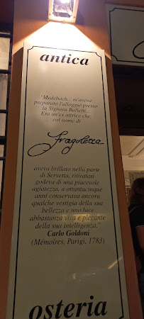 Osteria della Fragoletta à Mantua menu