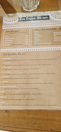 La Crepe Dantel à Plougonvelin menu