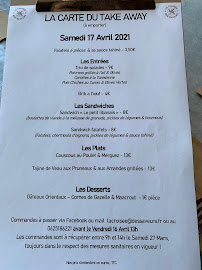 Restaurant La Croisée des Saveurs à Arles (le menu)