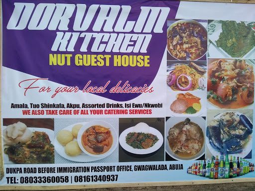 DORVALM KITCHEN AND CATREING SERVICES, PASSPORT OFFICE, NUT GUEST HOUSE , DUKWA RD , JUST BEFORE IMMIGRATION, Gwagwalada, Nigeria, Pub, state Federal Capital Territory