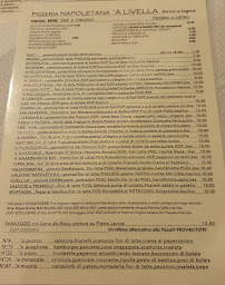 Carte du Pizzeria - A' Livella à Maglie