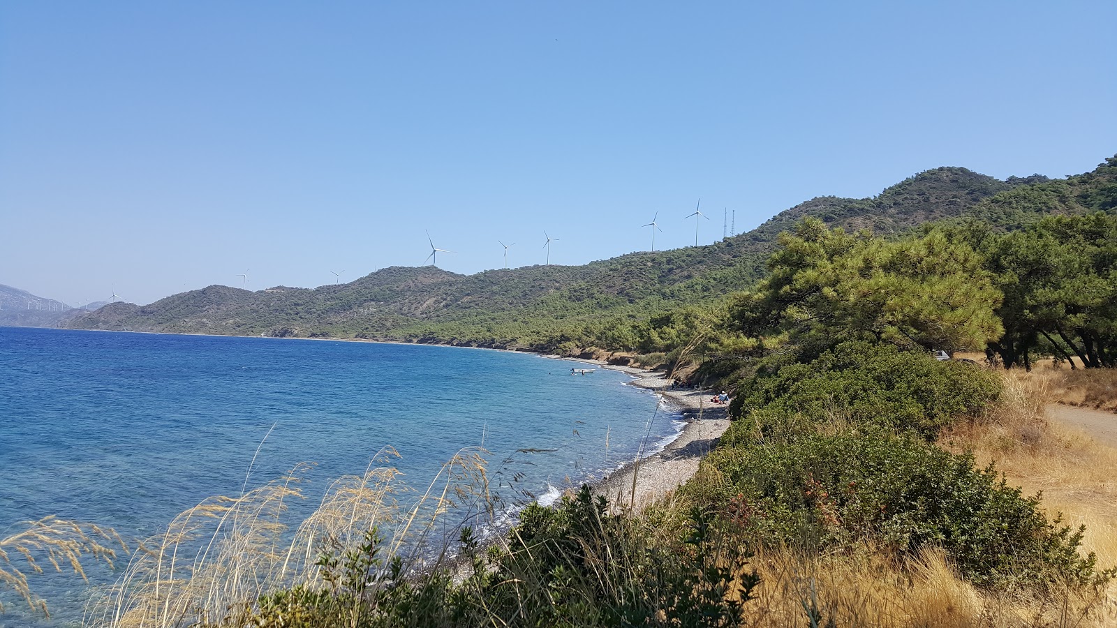 Kizlan Cove beach'in fotoğrafı taşlar yüzey ile