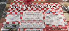 Café Restaurant Café du commerce à Rieux-Minervois (le menu)