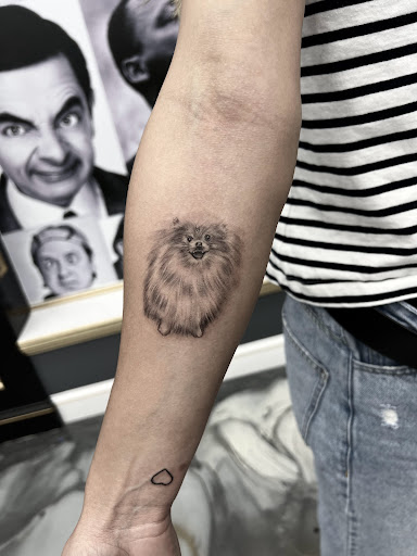 Explore mid arm tattoo ideas, creative tattoo ideas in Westwood, available at Dom Astro Tattoo Company