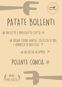 Menu / carte de Format Bistrot - Chieri à Chieri