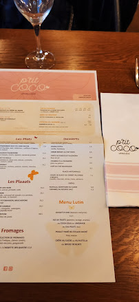 Restaurant P'tit coco Levallois à Levallois-Perret (la carte)