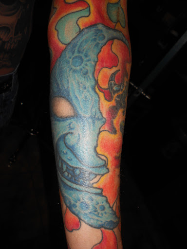 Explore cover up tattoo ideas on ankle, creative tattoo ideas in Dayton, available at East Dayton Tattoo Studio