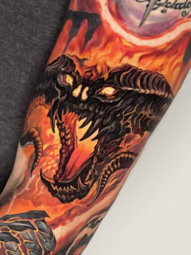 Explore barbie movie tattoo ideas, creative tattoo ideas in Arlington, available at Skye Tattoo