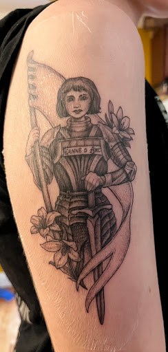 Explore back tattoo ideas for women, creative tattoo ideas in Hadley, available at Blueprint Gallery