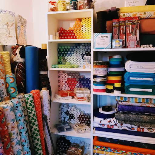 Fabric shop in a shed