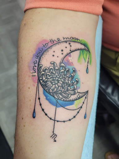 Explore castle tattoo ideas, creative tattoo ideas in Spokane, available at Sweet Inks & Cool Peeps