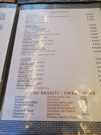 Restaurant Blu Water à Sorrento (le menu)