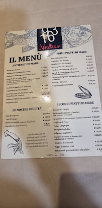 Menu du Da Walter 1963 Restaurant à Rimini