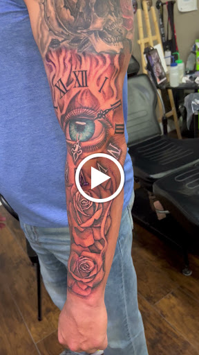 Explore tattoo ideas for women leg, creative tattoo ideas in Roanoke, available at Saint Cecilias Art Studio