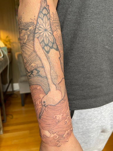 Explore never again tattoo ideas, creative tattoo ideas in Spokane, available at Ron LeMay Tattoo