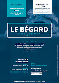 Menu / carte de Le Begard 
