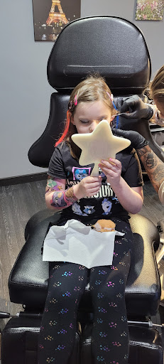 Explore surf tattoo ideas, creative tattoo ideas in Niles, available at 3 Shades of Black Tattoo Studio