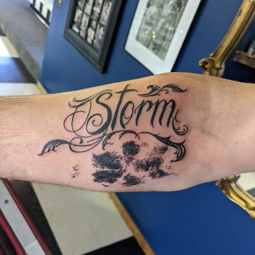 Explore tattoo name cover up ideas, creative tattoo ideas in Medina, available at Madhouse ink tattoo