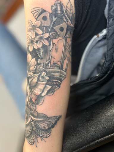 Explore fighting rooster tattoo ideas, creative tattoo ideas in Whitehall, available at Beachside Tattoos & Smoke Shop