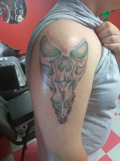 Explore outline tattoo ideas, creative tattoo ideas in Lansing, available at Luckys Tattoos