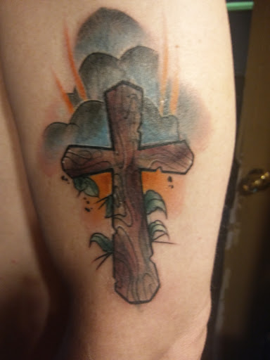 Explore mens knee tattoo ideas, creative tattoo ideas in Saint Cloud, available at Dark Matter Tattoo