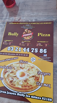 Carte du Bully pizza à Bully-les-Mines