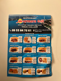 Menu du Marmara Grill Kebab à Labège