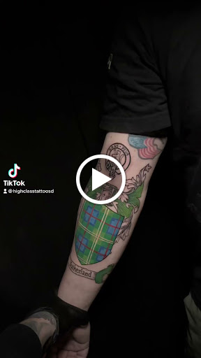 Explore male leg tattoo ideas, creative tattoo ideas in San Diego, available at High Class Tattoo SD