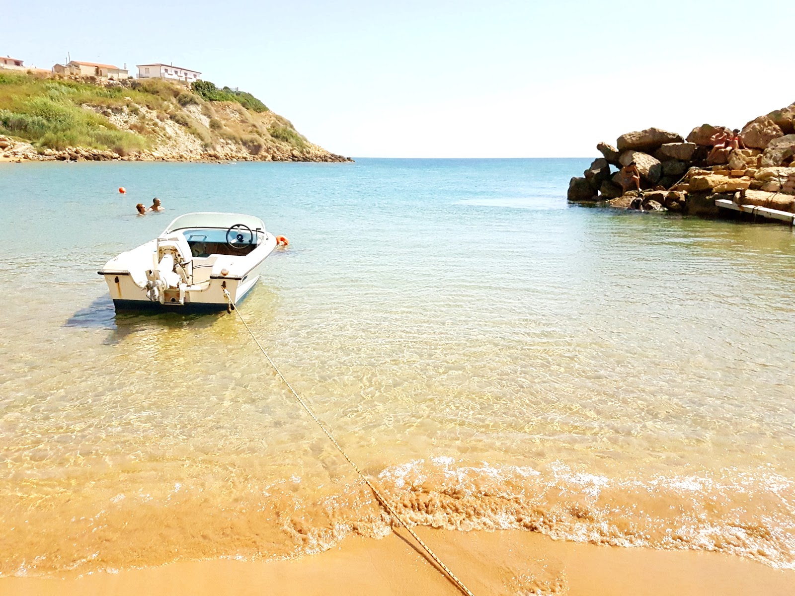 Spiaggia Capo Bianco'in fotoğrafı çok temiz temizlik seviyesi ile