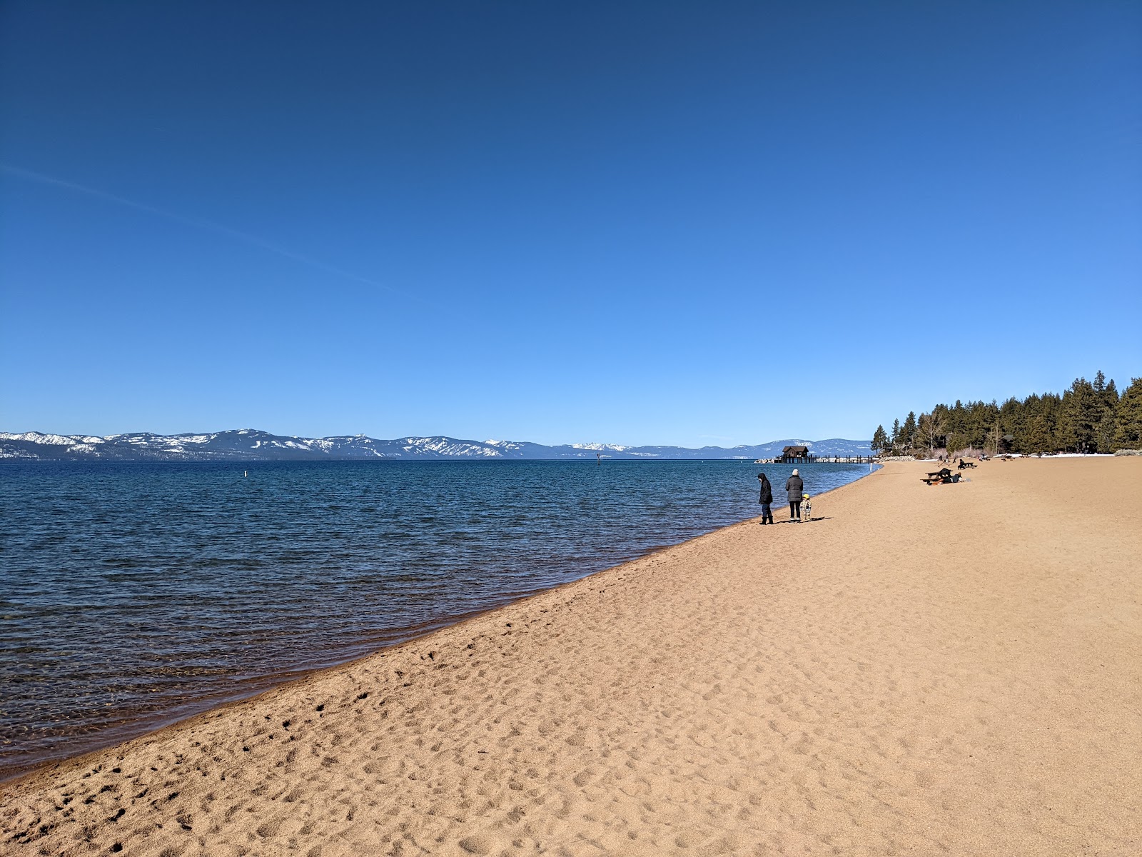Zdjęcie Nevada Beach z powierzchnią beżowy piasek