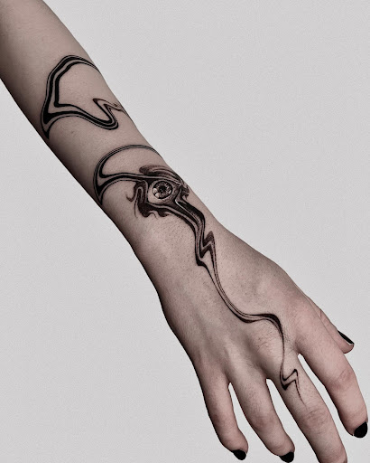 Explore last name tattoo ideas on arm, creative tattoo ideas in Culver City, available at Art Collector Tattoo