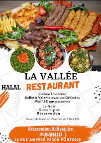 Menu du Restaurant La Vallée à Pontoise